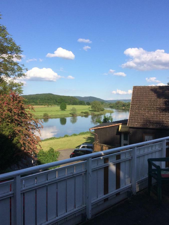 Ferienwohnung Weserblick Polle ภายนอก รูปภาพ